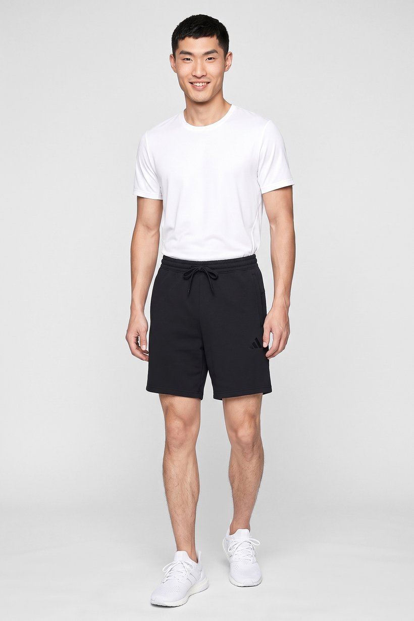 Men Sportswear Fit Outdoor Shorts, Black