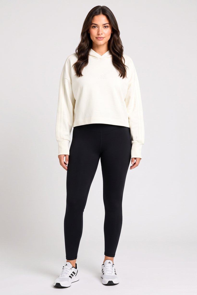 Women Regular Fit Long Sleeve Outdoor Hoodie, Off White