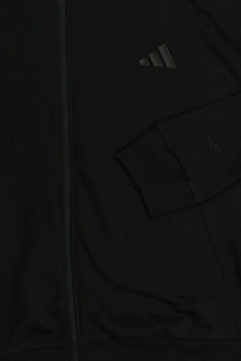 Men Loose Fit Long Sleeve Outdoor Hoodie, Black