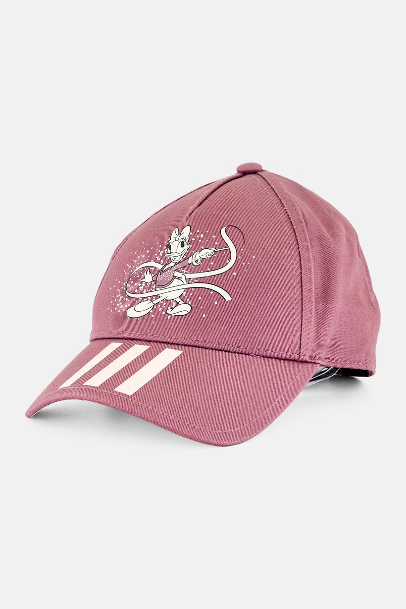 Adidas x Disney Kids Girl Brand Logo Adjustable Snapback Cap, Mauve