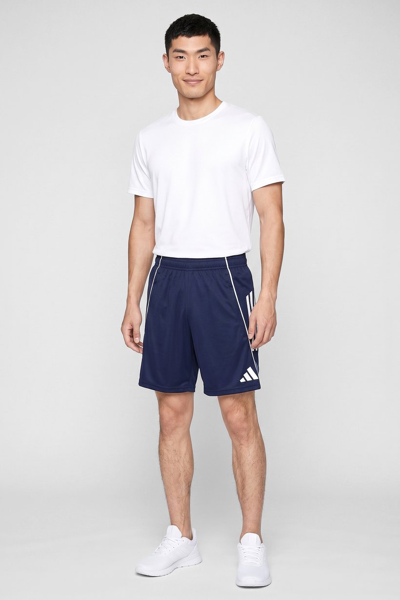 Men Regular Fit Training Shorts, Navy