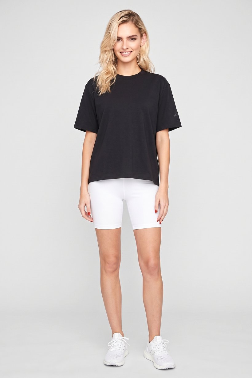 Women Sportwear Fit Short Sleeve Outdoor T-Shirt, Black