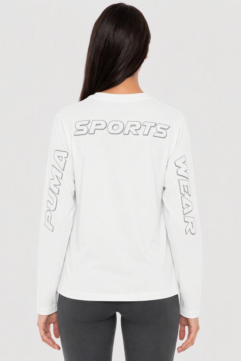 Women Sportswear Fit Long Sleeve Outdoor T-shirt, White