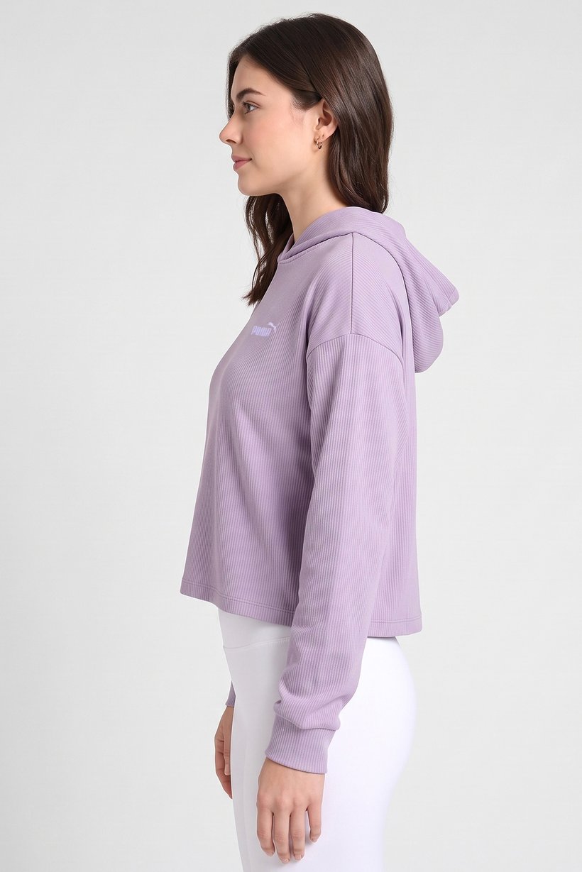Women Comfort Fit Long Sleeve Outdoor Hoodie, Purple