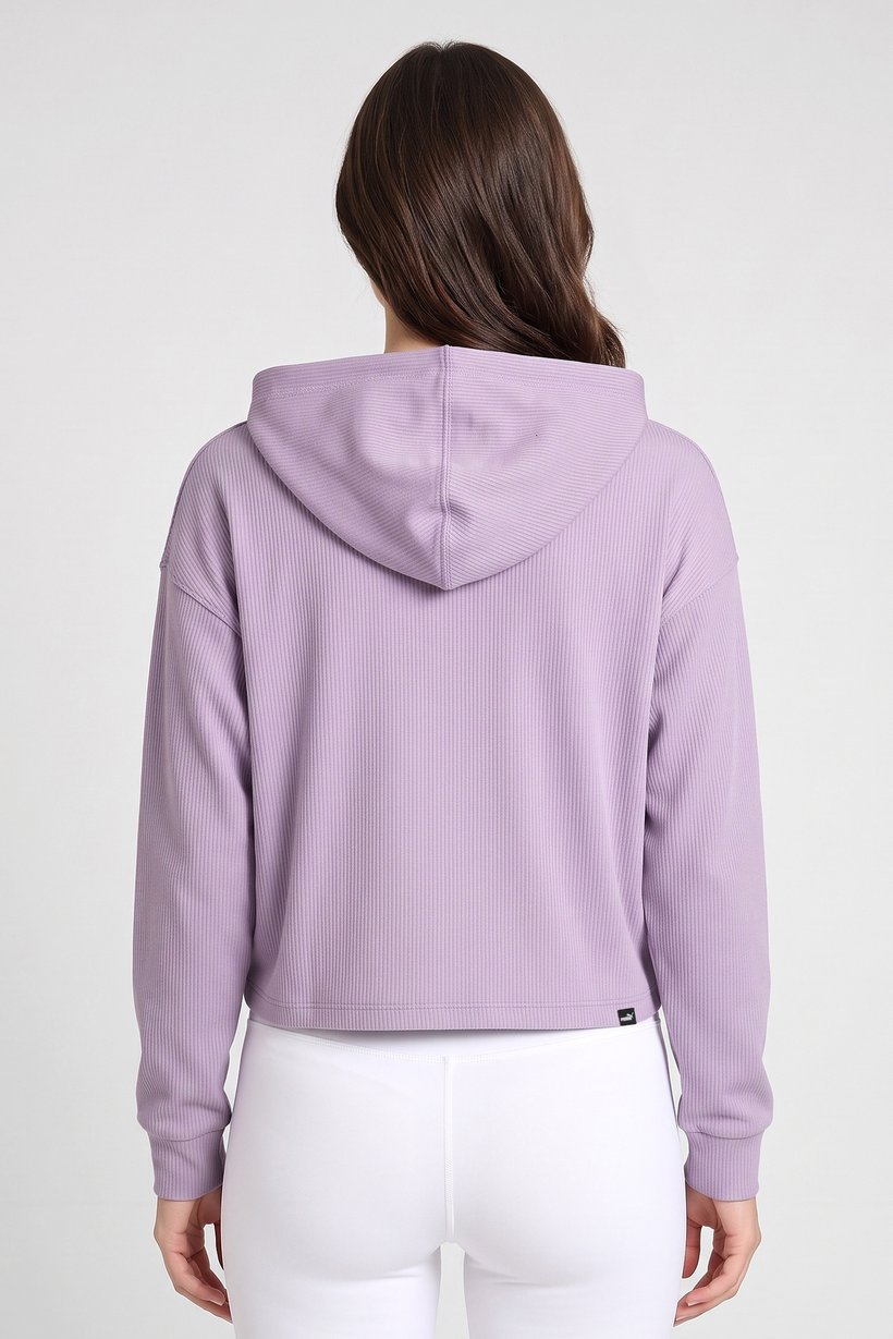 Women Comfort Fit Long Sleeve Outdoor Hoodie, Purple