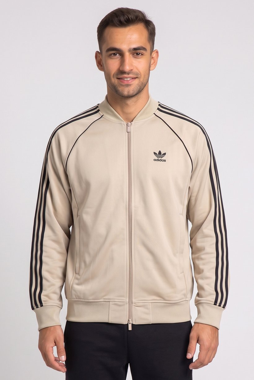 Men Sportswear Fit Long Sleeve Outdoor jacket, Khaki