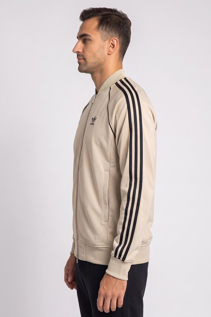 Men Sportswear Fit Long Sleeve Outdoor jacket, Khaki