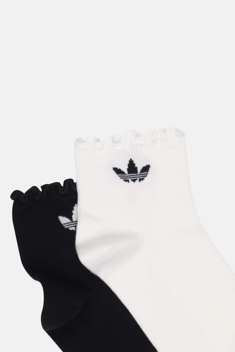 Women 2 Pairs Embroidered Ankle Socks, Multicolor