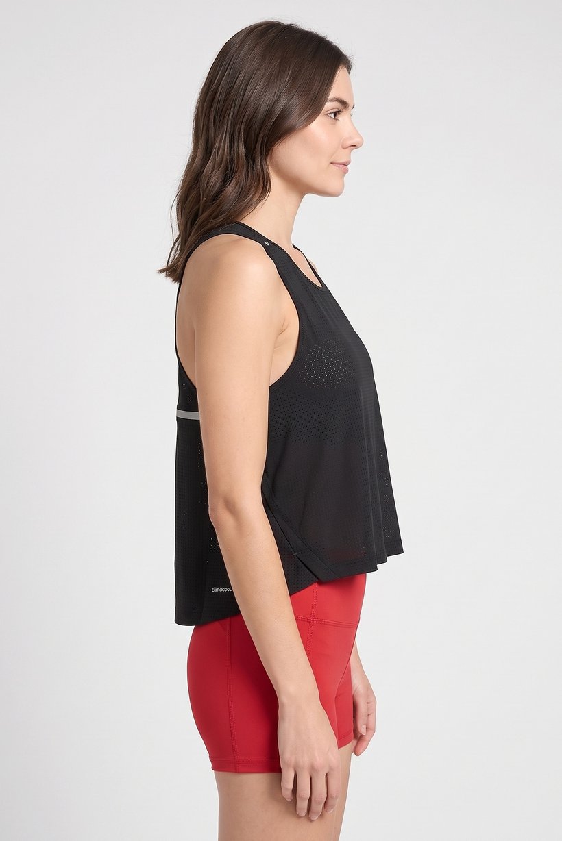 Women Sportswear Fit Sleeveless Training Crop Top, Black