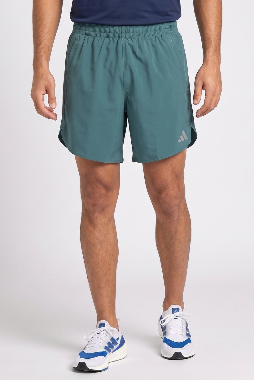 Men Sportswear Fit 7 Inseam Running Shorts, Teal Green