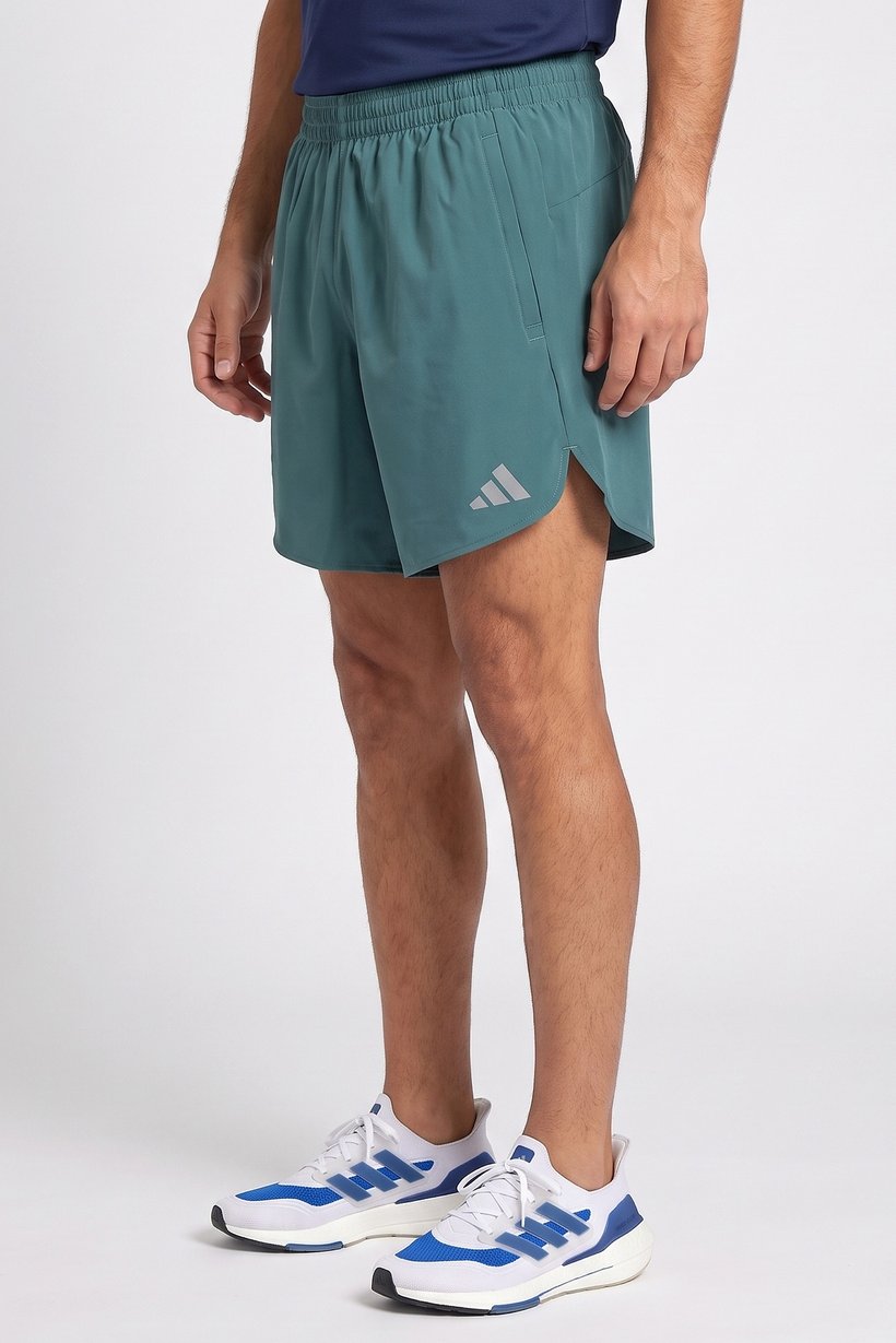 Men Sportswear Fit 7 Inseam Running Shorts, Teal Green