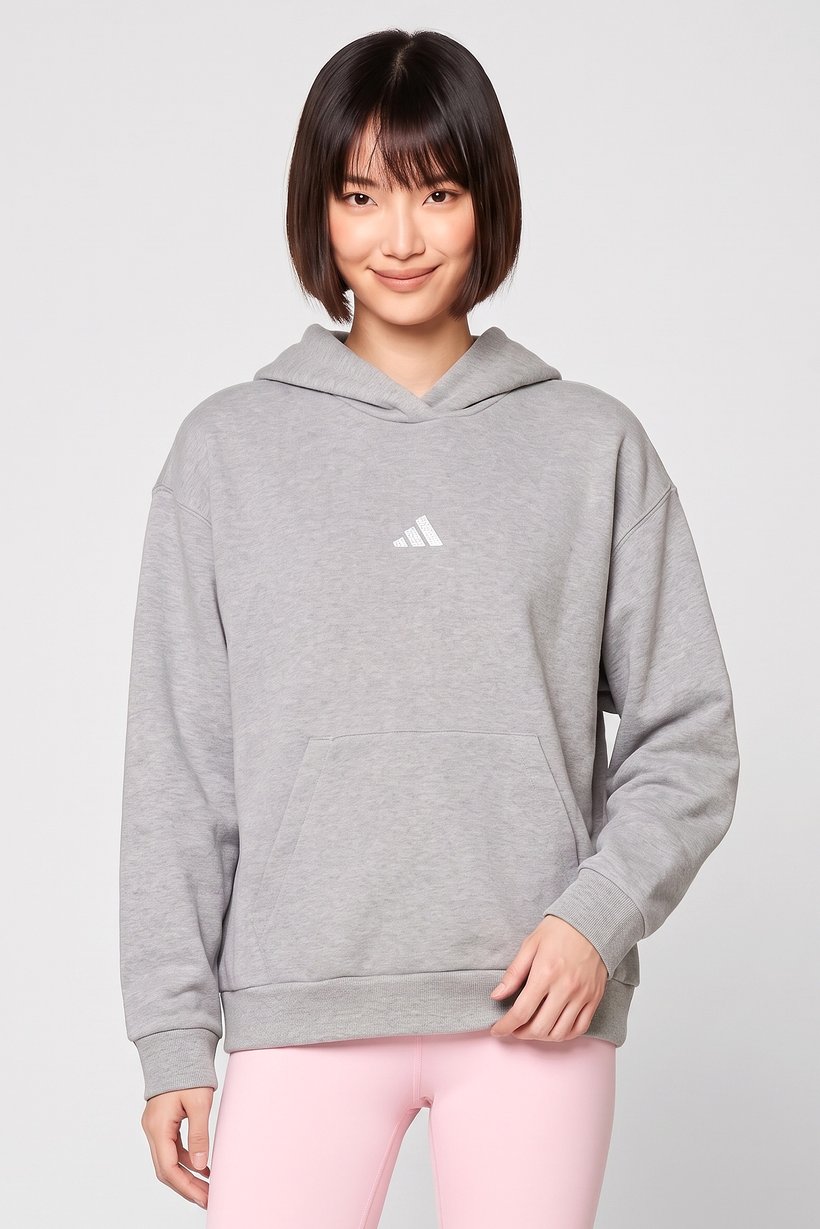 Women Sportswear Fit Long Sleeve Training Hoodie, Grey