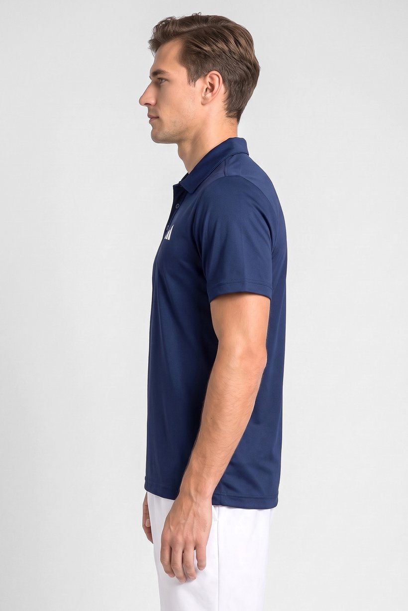 Men Sportswear Fit Short Sleeve Outdoor Polo Shirt, Navy