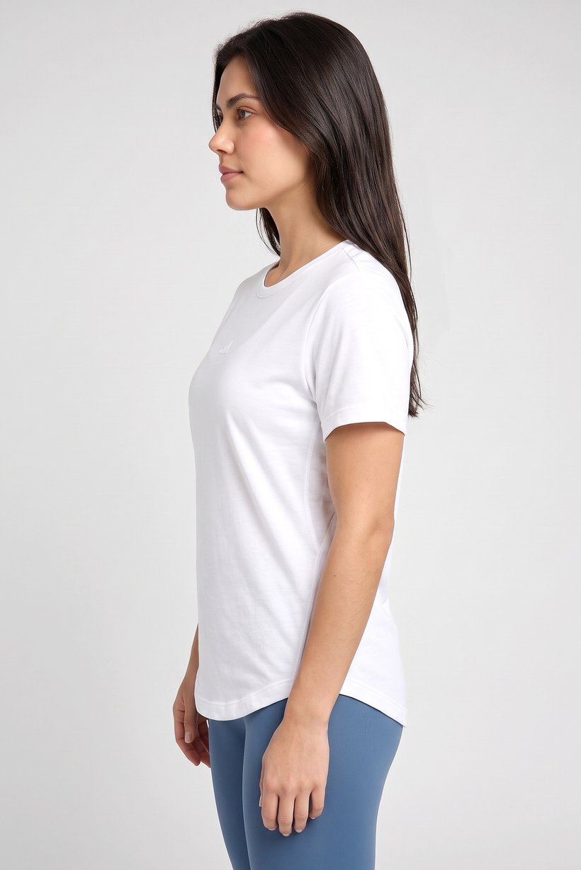 Women Sportswear Fit Short Sleeve Training T-Shirt, White