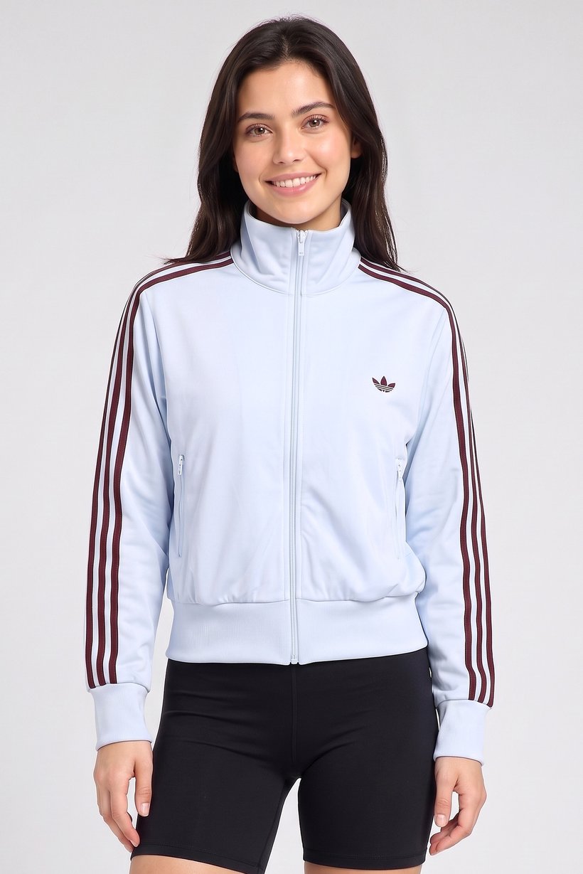 Women Sportswear Fit Long Sleeve Training Jacket, Light Blue