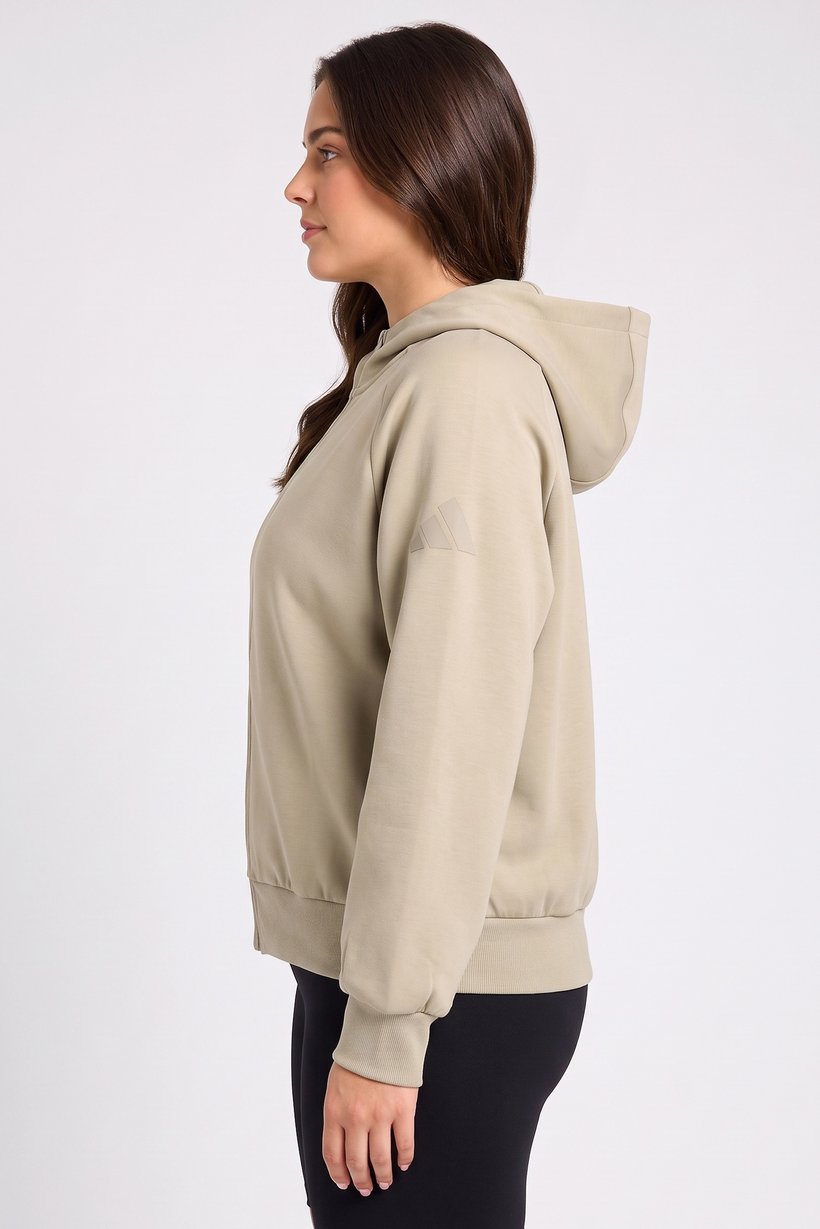 Women Loose Fit Long Sleeve Outdoor Hoodie, Light Olive