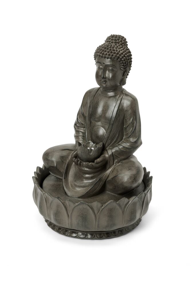 Buddha Garden Fountain, Silver