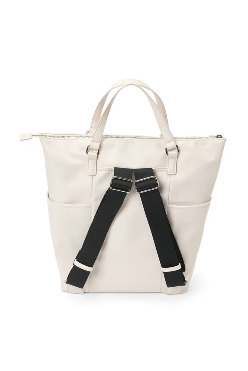 Women Plain Backpack, White