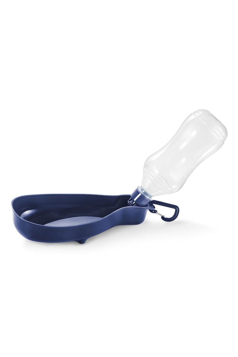 Dog Water Bottle with bowl, Blue