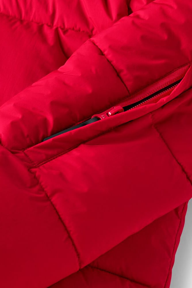 Women Quilted Puffer Jacket, Red