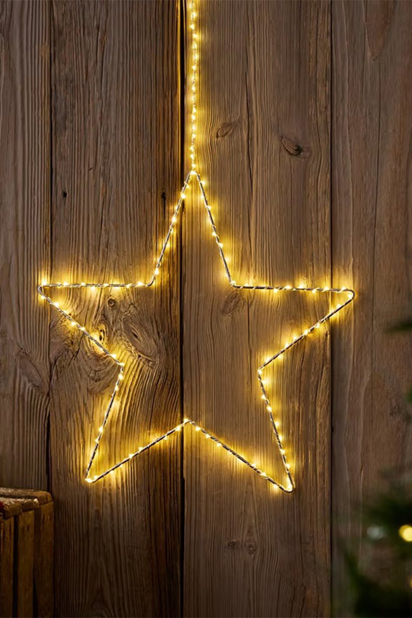 Led Star Outdoor Lighting 30 cm, Silver