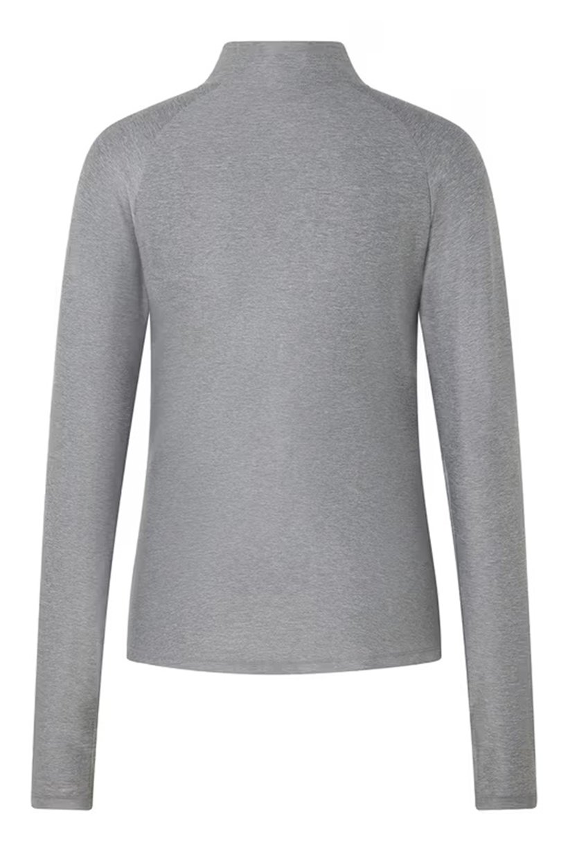 Women Sportswear Fit Long Sleeve Outdoor Sweatshirt, Heather Grey