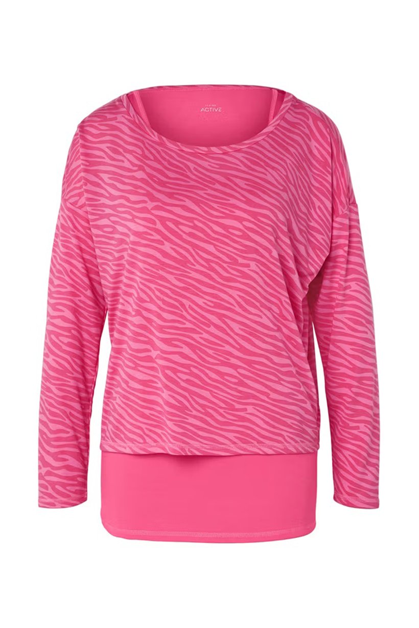 Women 2 Pieces Sportswear Fit Training 2 And 1 Top, Pink