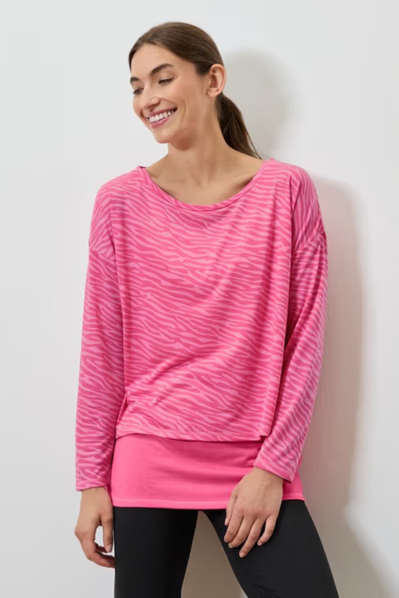 Women 2 Pieces Sportswear Fit Training 2 And 1 Top, Pink