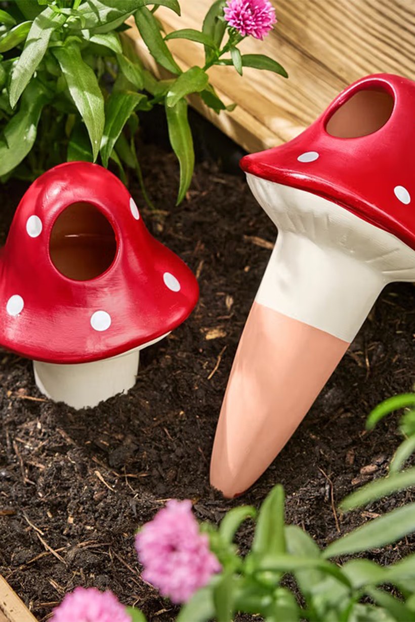 2 Pieces Irrigation Helpers Mushroom, Multicolor