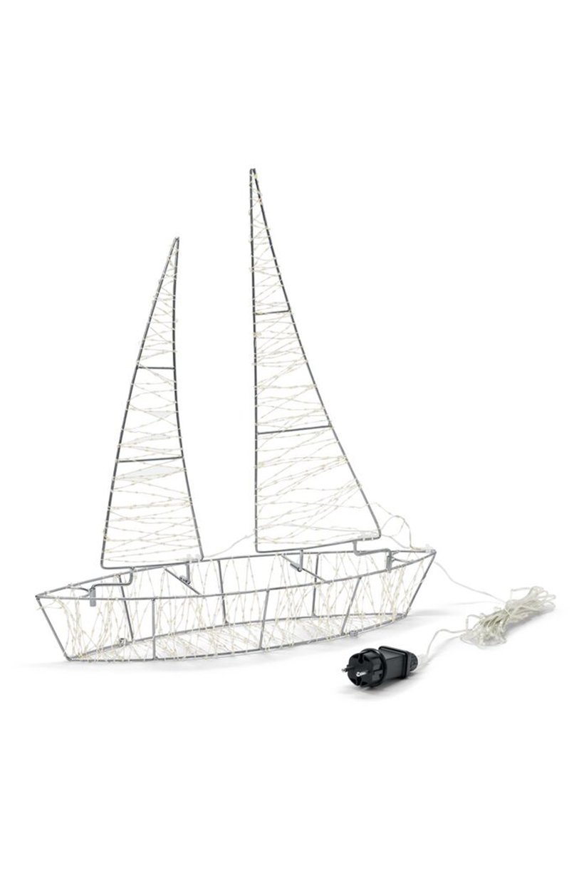 3D LED Boat, Silver