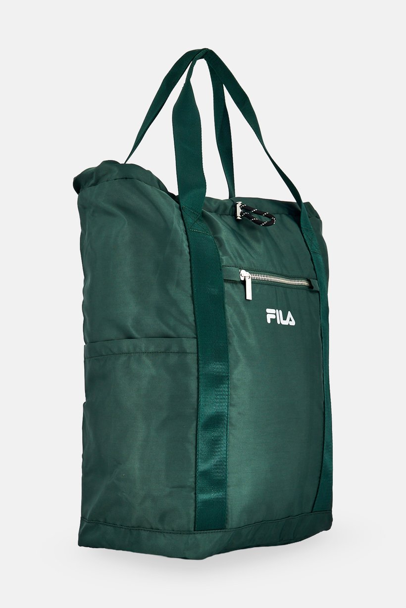 Men Brand Logo Backpack, Dark Green