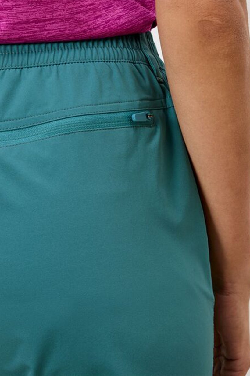 Women Regular Fit Plain Outdoor Shorts, Turquoise