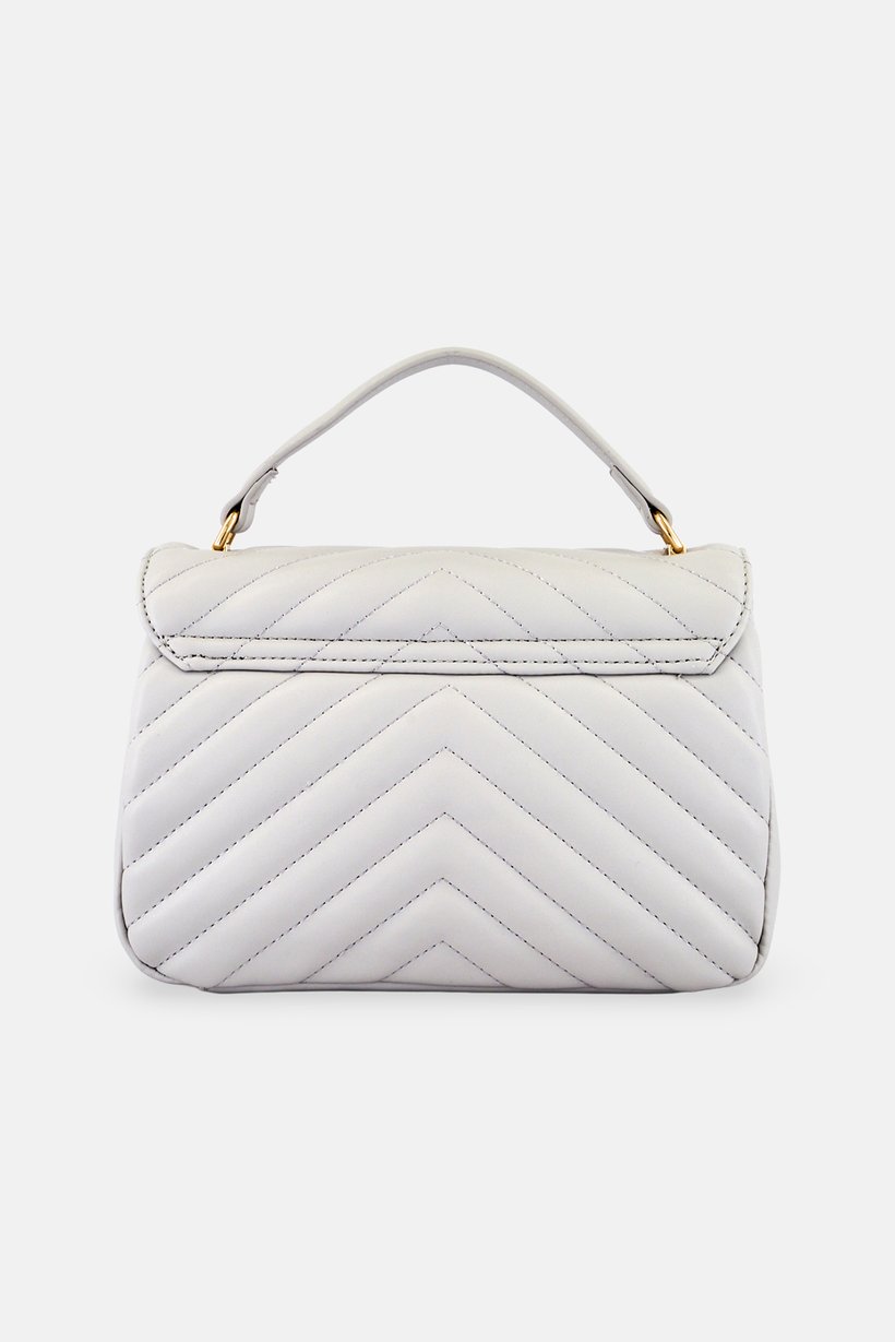Women Brand Logo Cross Body Bag, Grey