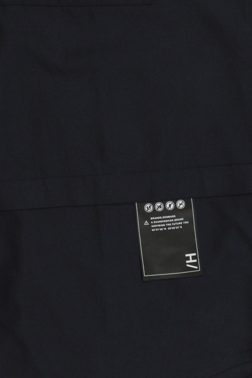 Men Regular Fit Long Sleeve Plain Casual Shirt, Navy Blue