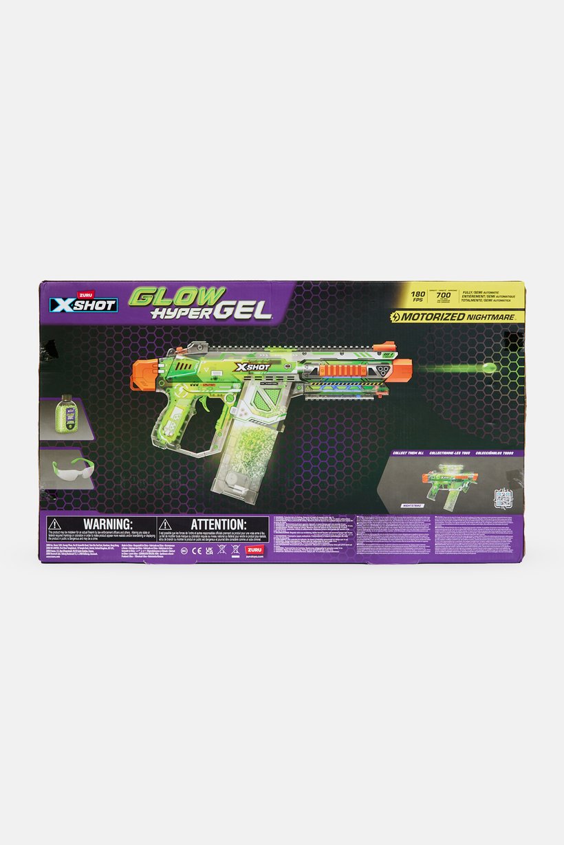 X-Shot Hyper Gel Motorized Nightmare Blaster, Lime
