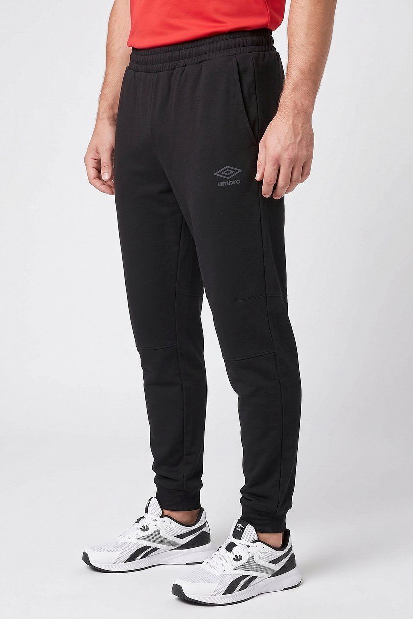 Men Sportswear Fit Drawstring Outdoor Sweatpants, Black