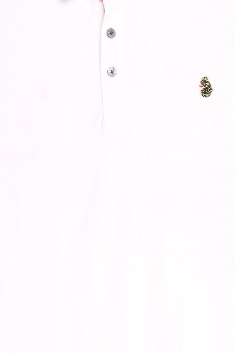 Men Sportswear Fit Short Sleeve Outdoor Polo Shirt, White