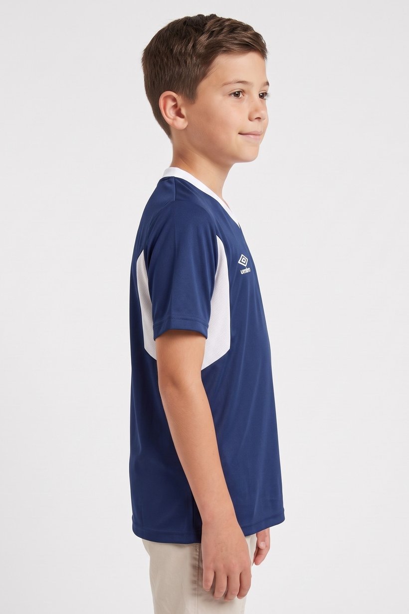 Kids Boy Sportswear Fit Short Sleeve Training Jersey, Navy