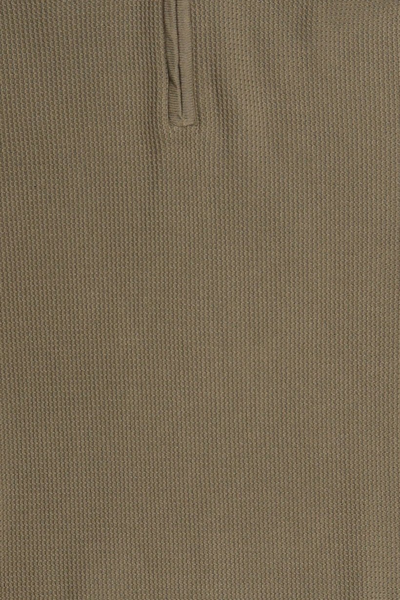 Men Mock Neck Knitted Sweater, Taupe