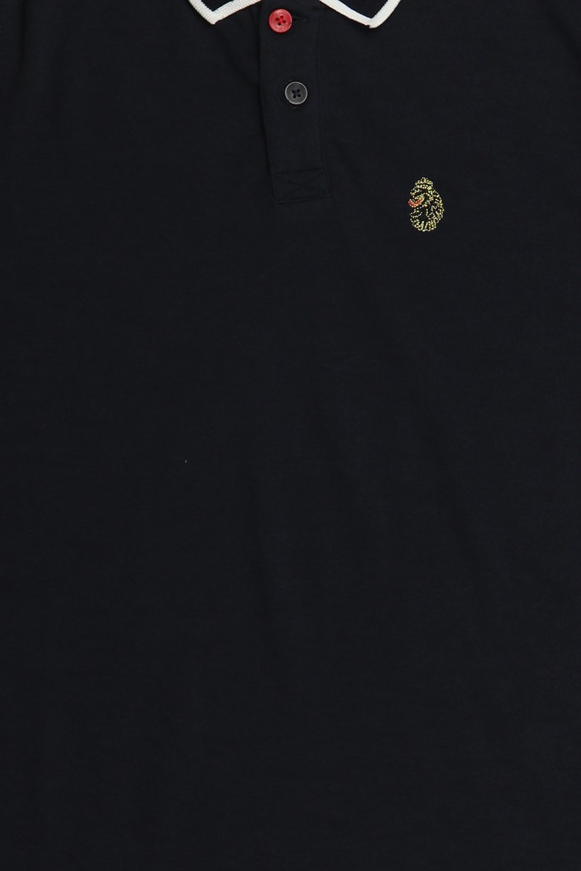 Men Sportswear Fit Short Sleeve Outdoor Polo Shirt, Dark Navy
