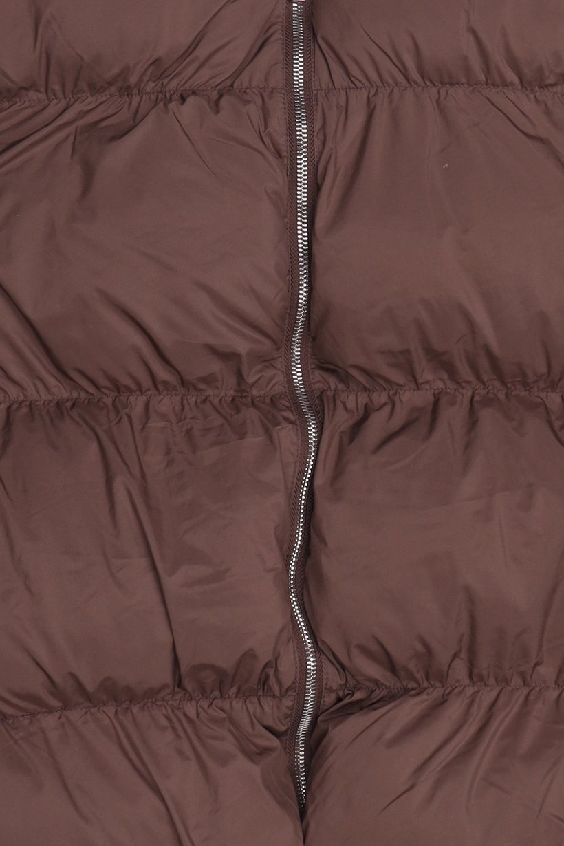 Women Quilted Puffer Jacket, Brown