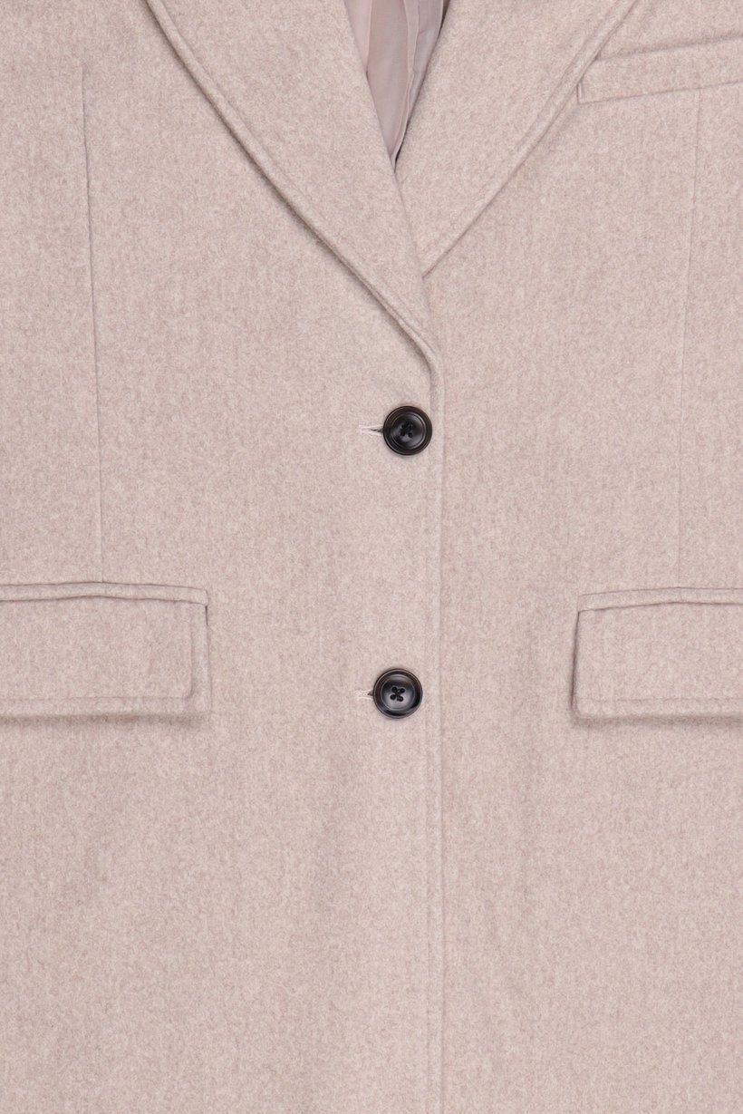 Women Regular Fit Textured Casual Blazer, Beige