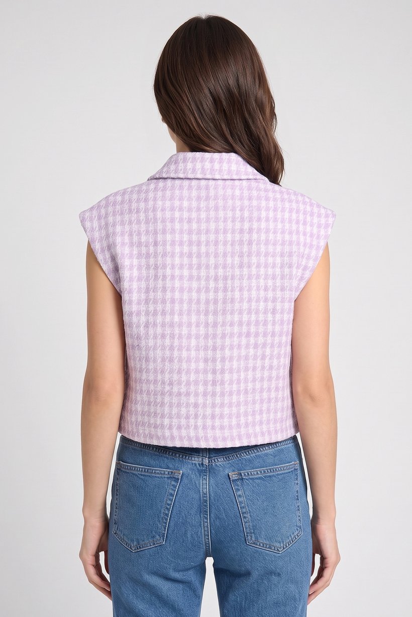 Women Knitted Sleeveless Vest Coat Jacket, Multicolor