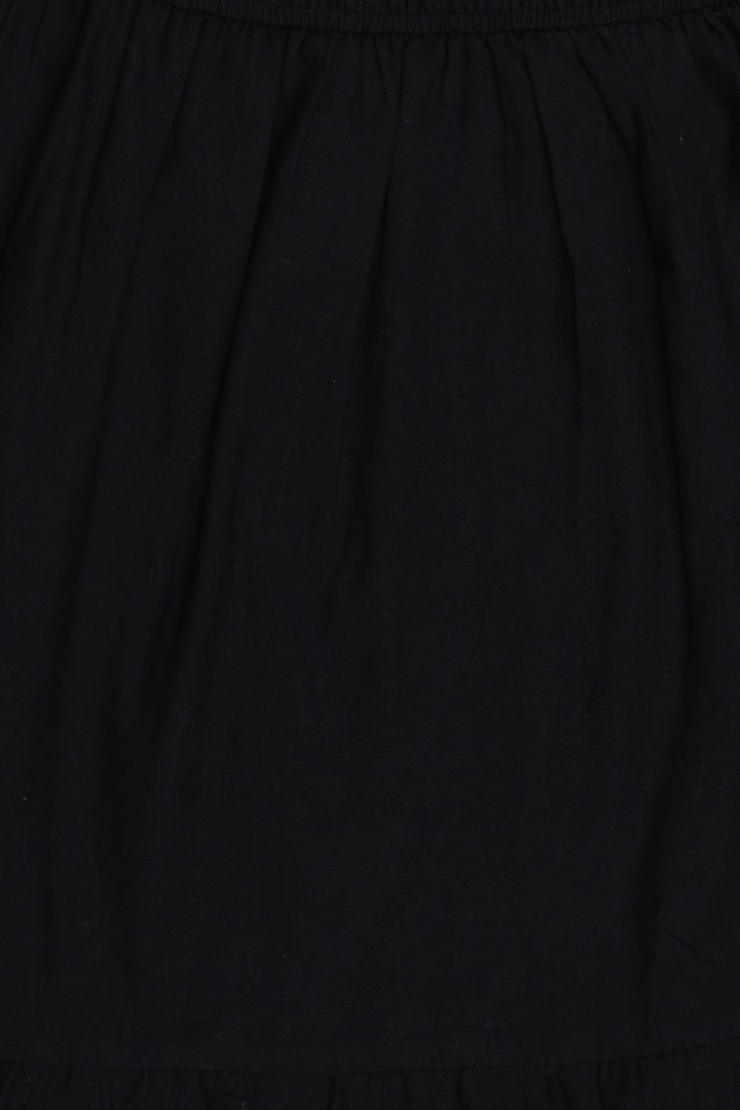 Women Solid Mini Dress, Black