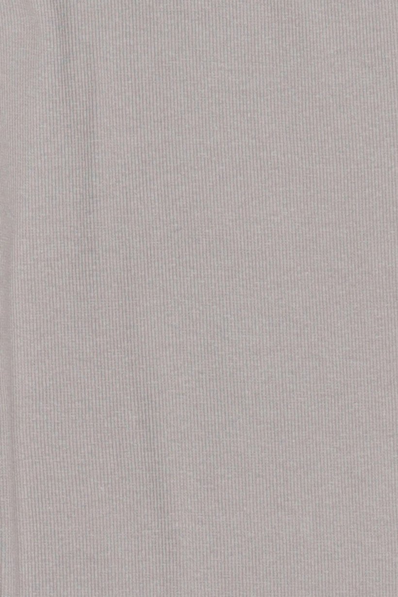 Women Regular Fit Ribbed Straight Leg Pants, Grey