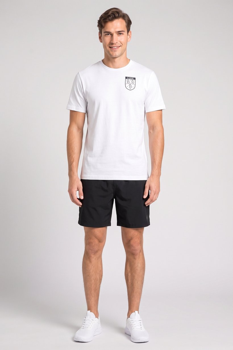 Men Sportswear Fit Short Sleeve Outdoor T-Shirt, White