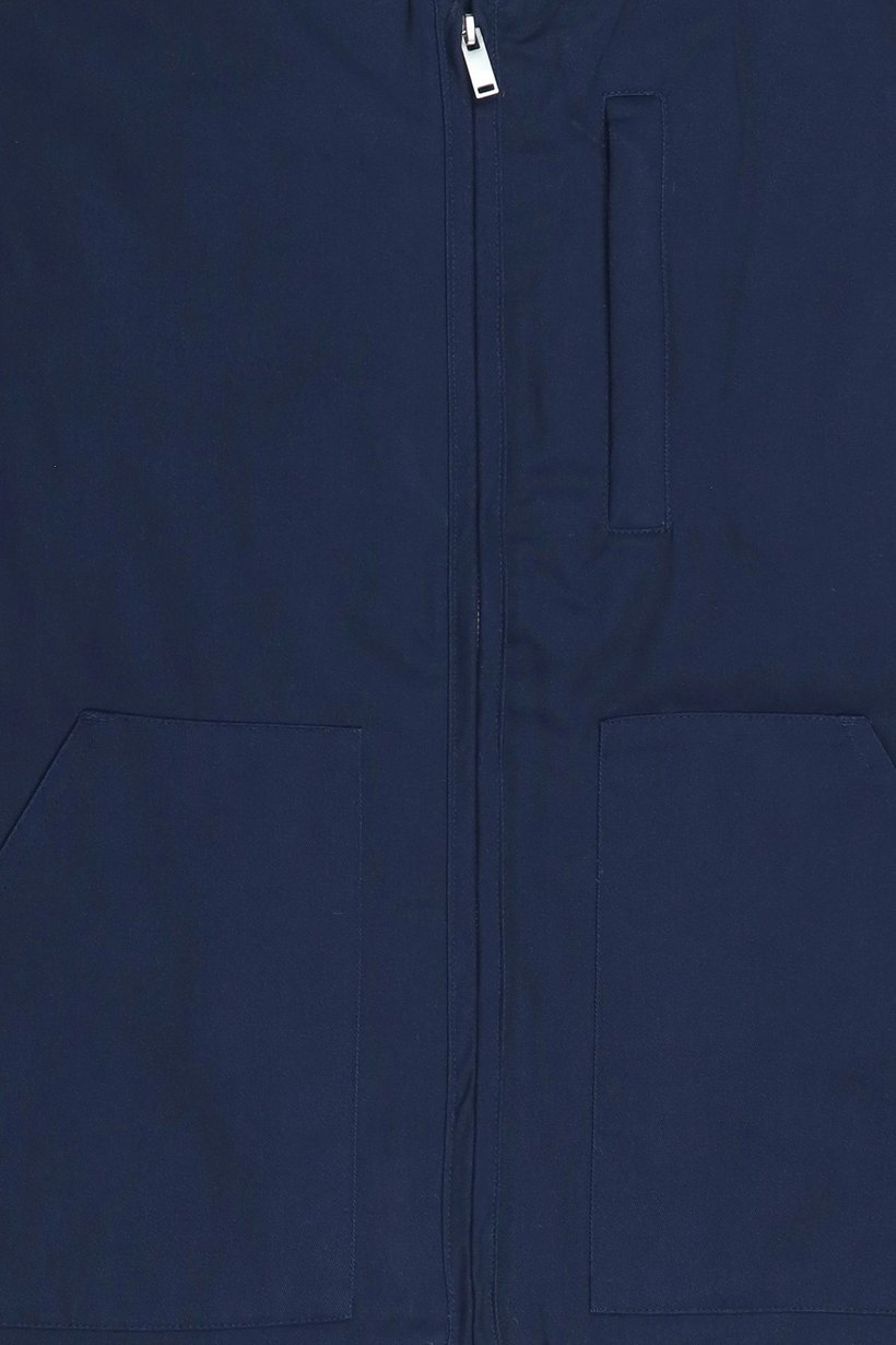 Men Solid Vest Jacket, Navy