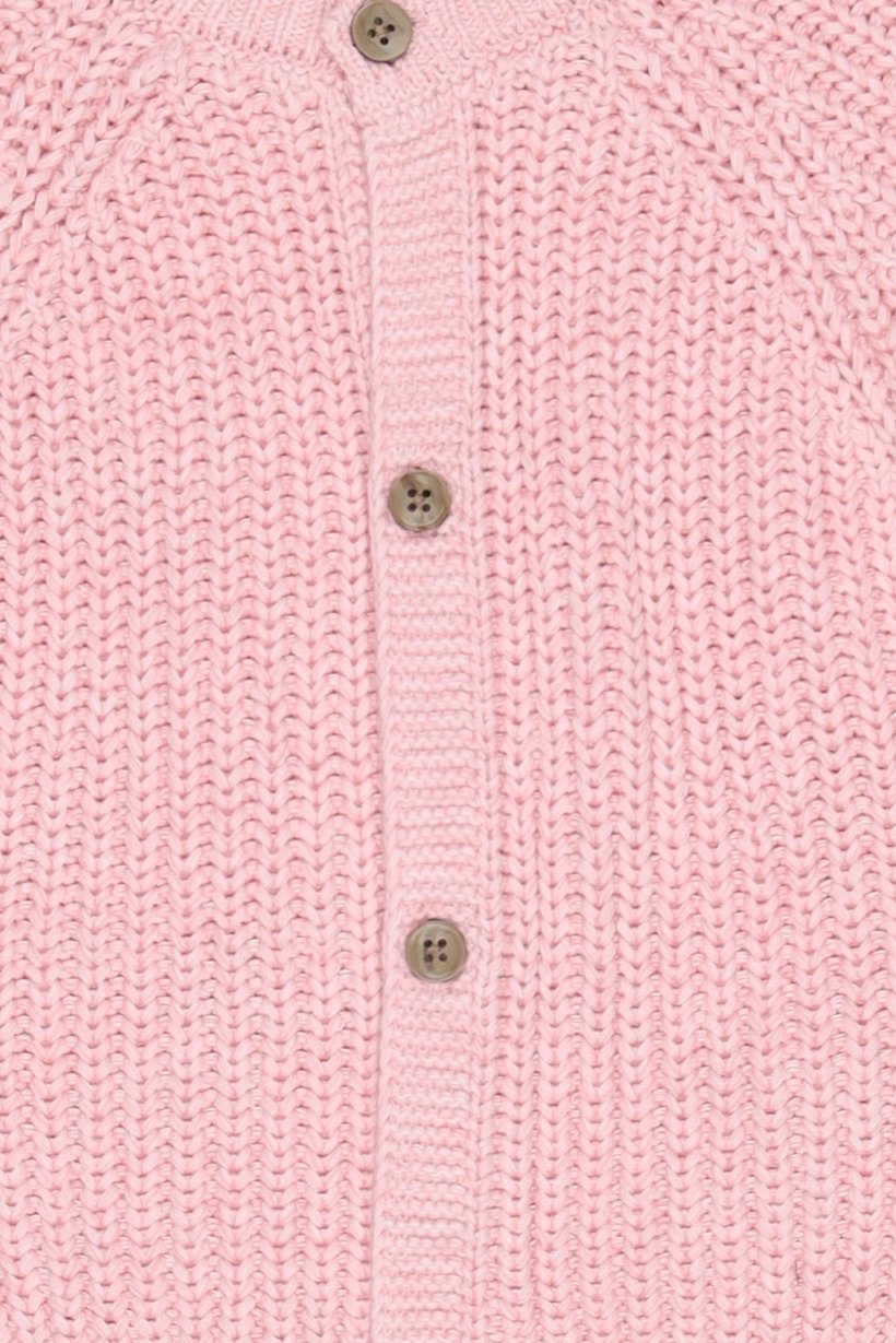 Toddlers Girl Long Sleeve Knitted Cardigan, Light Pink