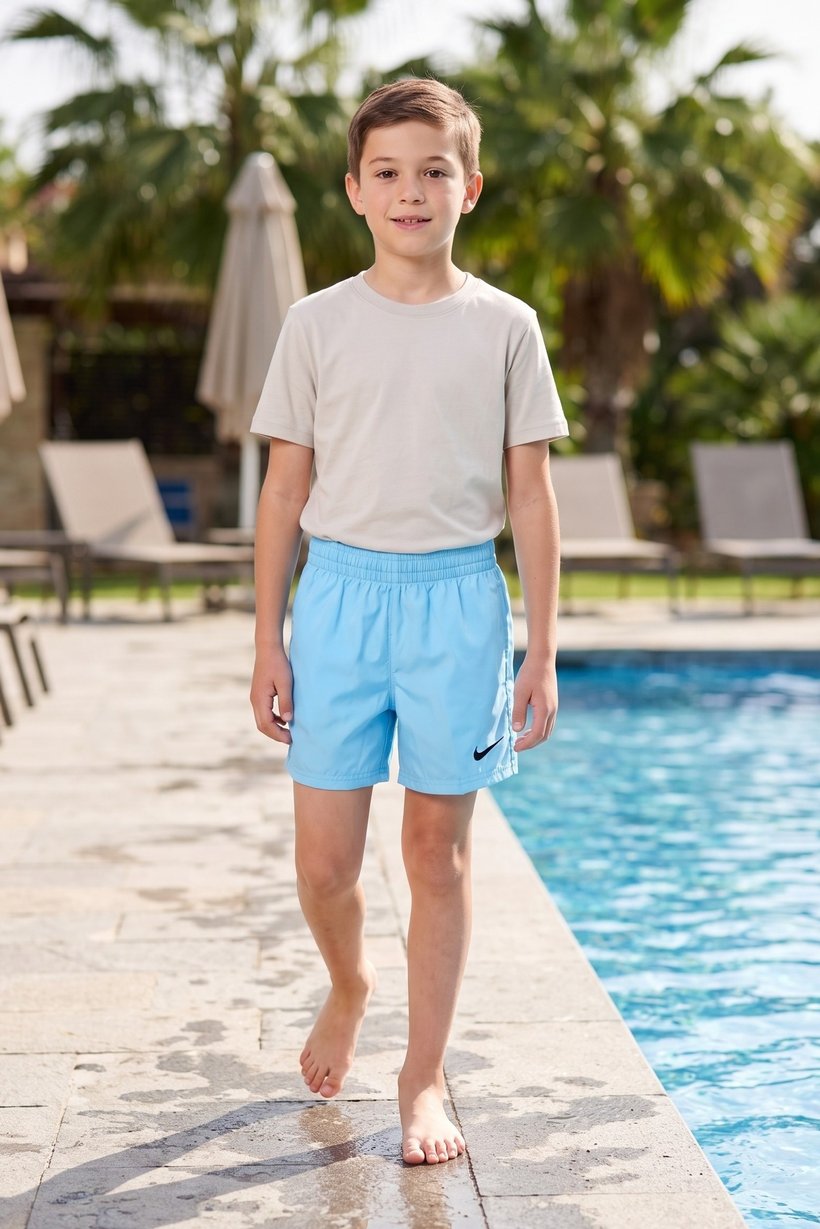 Kids Boy Swim Volley Shorts, Blue