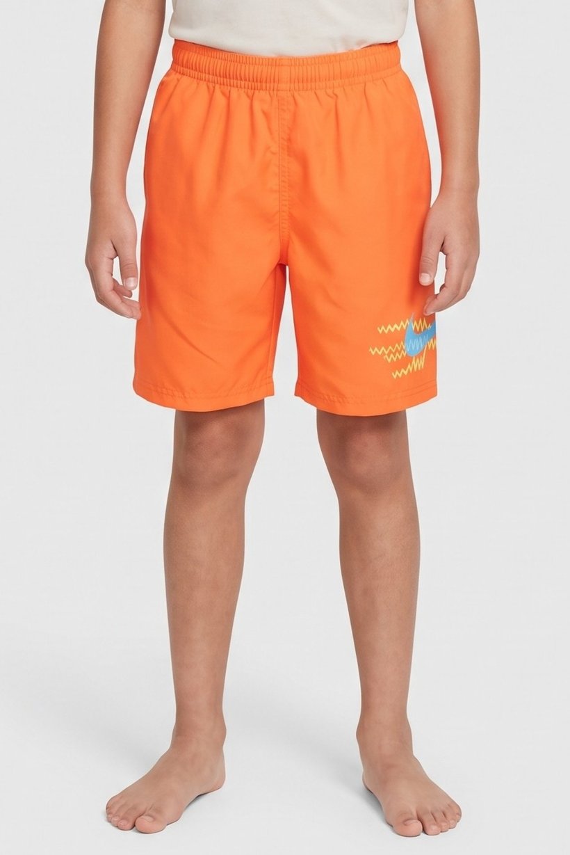 Kids Boy Sportswear Fit Board Shorts, Bright Orange